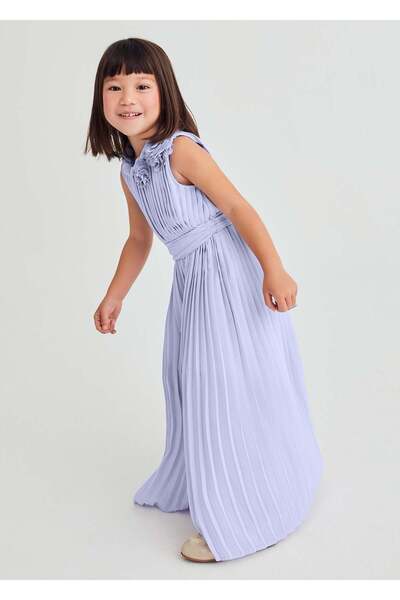 Abel & Lula Mayoral Abel Lula Girls' Munich Evening Dress Jumpsuit Lilac