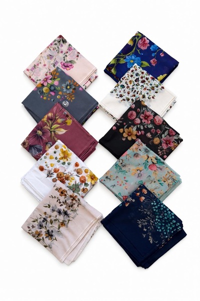 Yeni model desenli yazma tüylenmez kumaş(100*100) 7'li karışık paket