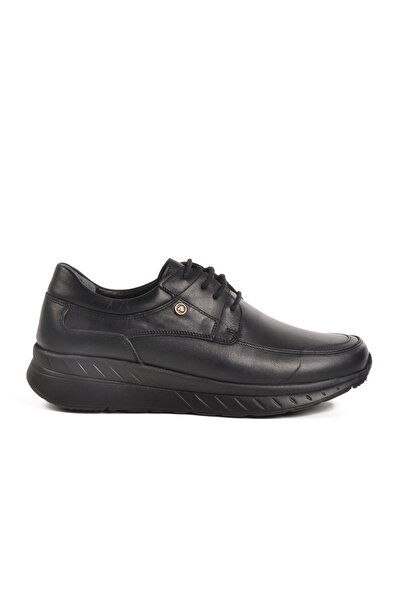 Aspor Black Genuine Leather Men's Casual Shoes