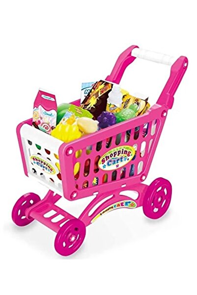 TOY LAND Kids Shopping Cart Play Set – Toy Supermarket Trolley with 56PCS-Pre...