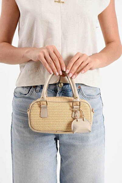 H&D COLLECTİON geantă Accesorii pentru mână de damă din paie geantă de umăr