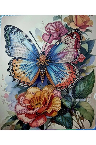 Hobiline 5D Πίνακας Μωσαϊκού Ταπετσαρίας με Χάντρες που Κολλάνε 21*25 εκ. ΠΕΤ...