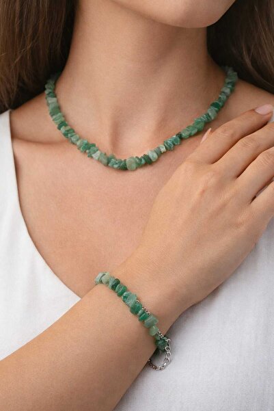 best bioenerji taş terapi Avantürin Necklace & Bracelet – the Natural Radianc...