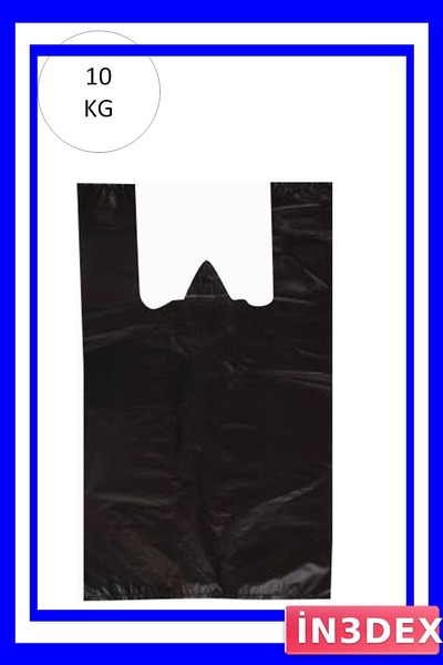 İN3DEX أكياس قمامة سوداء متوسطة الحجم 29x50 سم 850 قطعة