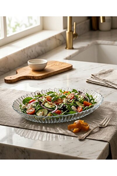 Paşabahçe 1 Adet Oval Servis & Sunum Tabak & Kase (250 mm)