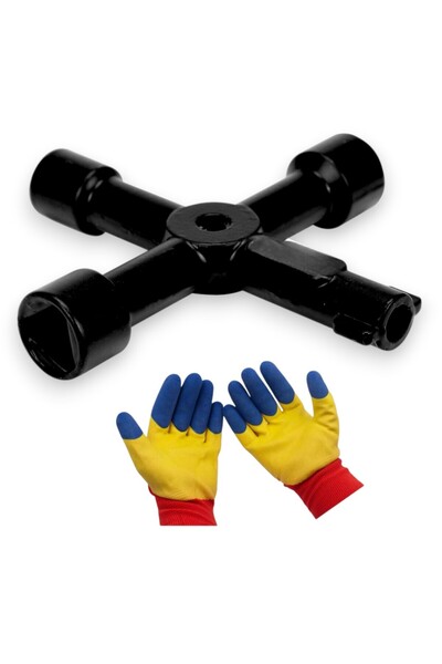 OEM Multifunctional wrench, 4 in 1 type, for utility chimneys, 72x72 mm, zinc...