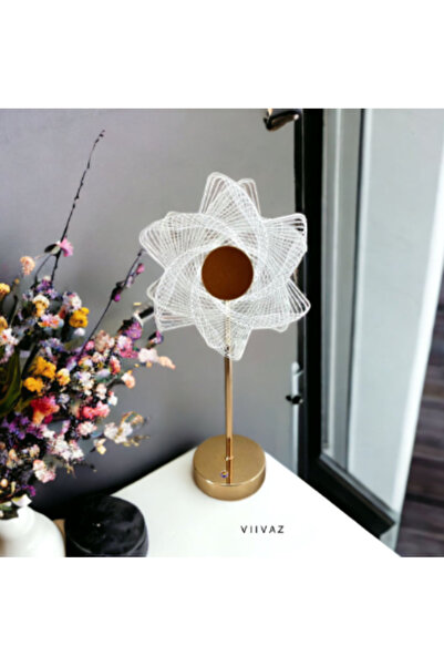 Homegenius Lampă LED ambientală SunFlower, control tactil, 2 moduri de ilumin...