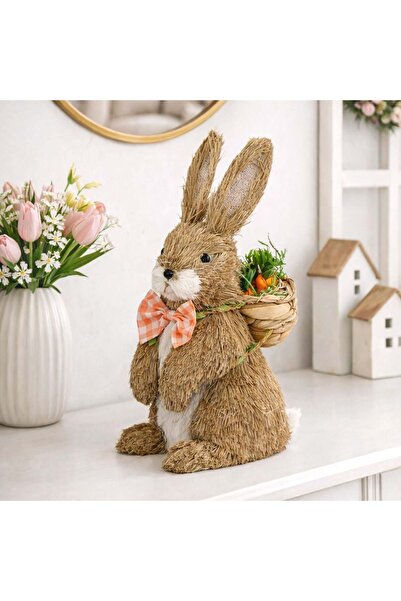 OEM Iepuras din Iarba Decorativ de Paste 23x17x44cm