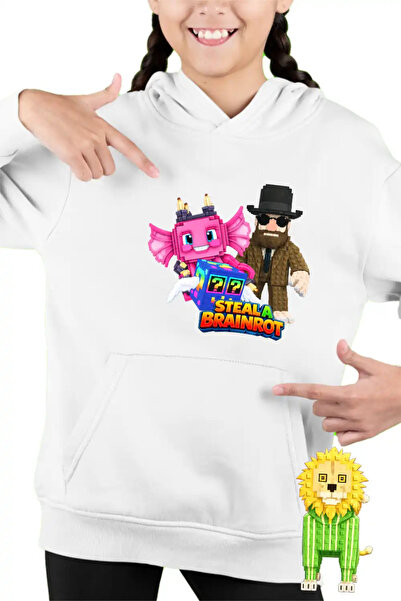 OEM Hanorac Copii Fete Steal a Brainrot Matteo Roblox Meme