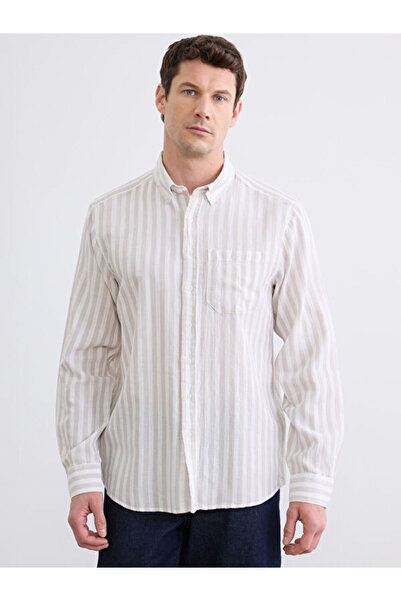 LC Waikiki Regular Fit Striped Dobby Men's Shirt