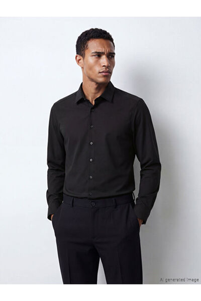 LC Waikiki Slim Fit Dobby Men's Shirt from Uzg Store for Style Enthusiasts