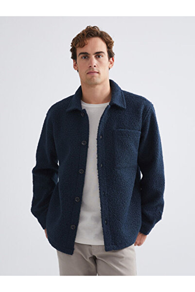 LC Waikiki Regular Fit Long Sleeve Plush Men's Shirt Jacket
