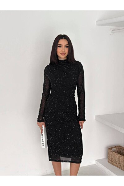 Noa&Noa Women's Shoulder Ruched Detail Stone Dress