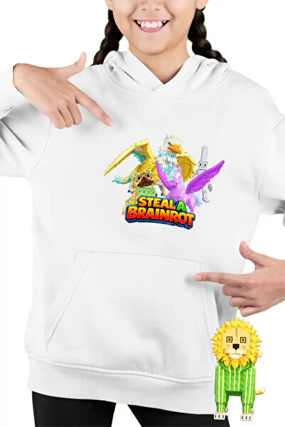 OEM Hanorac Copii Fete Steal a Brainrot Roblox Griffin Pegasus Meme