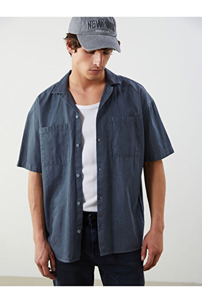 LC Waikiki Comfortable Fit Short Sleeve Men's Jean Shirt