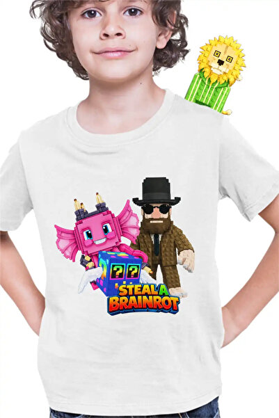 OEM Tricou Copii Baieti Steal a Brainrot Matteo Roblox Meme