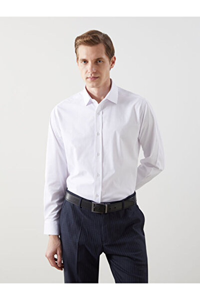 LC Waikiki Slim Fit Long Sleeve Gabardine Men's Shirt