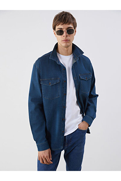 LC Waikiki Regular Fit Long Sleeve Men's Jean Shirt