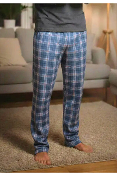 Serena Men's NAVY pajama pants with Checkered
