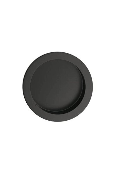 THG Στρογγυλή Μαύρη Ματ Χωνευτή Λαβή