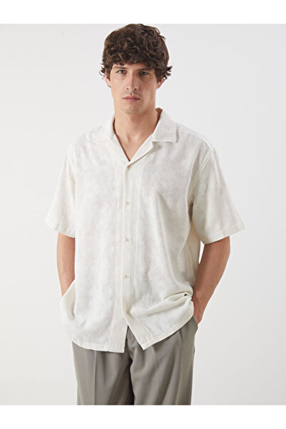 LC Waikiki Regular Fit Short Sleeve Dobby Men's Shirt