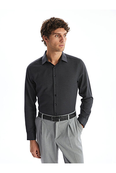 LC Waikiki Slim Fit Long Sleeve Dobby Men's Shirt