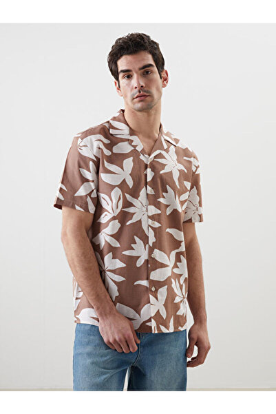 LC Waikiki Regular Fit Short Sleeve Patterned Men's Shirt