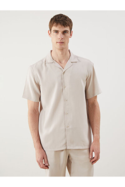 LC Waikiki Regular Fit Short Sleeve Dobby Men's Shirt