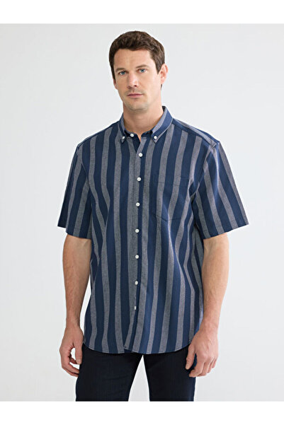 LC Waikiki I Standart Fit Striped Dobby Men's Shirt from Freezen Store