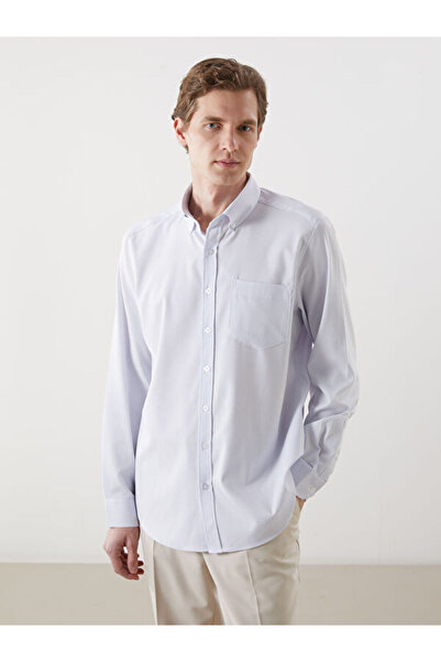 LC Waikiki Regular Fit Long Sleeve Striped Men's Shirt