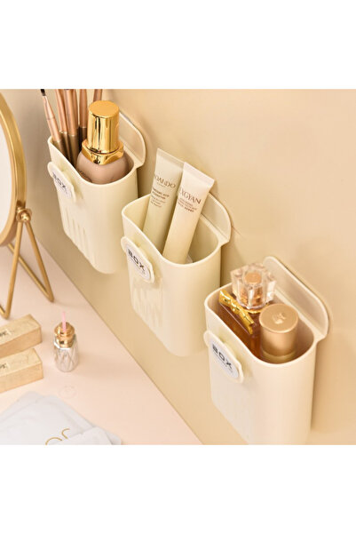 Viyogo Set of 3 self-adhesive holders for storing small accessories, mountabl...