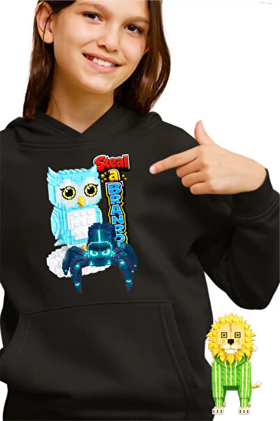 OEM Hanorac Copii Fete Steal Brainrot Clickerrinocrabo Roblox Meme