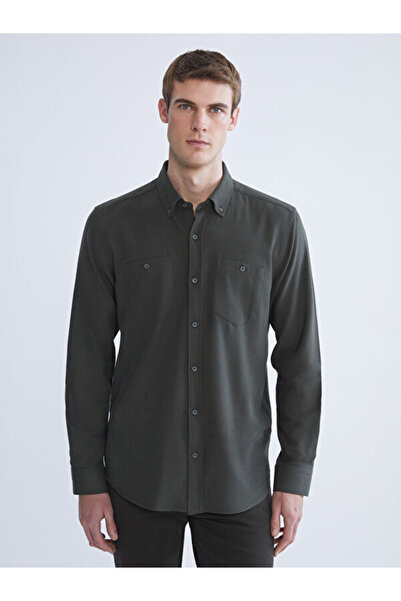 LC Waikiki Regular Fit Long Sleeve Gabardine Men's Shirt