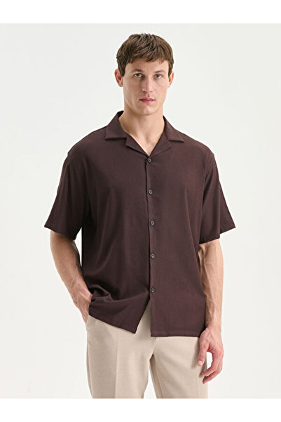 LC Waikiki Regular Fit Short Sleeve Men's Textured Shirt