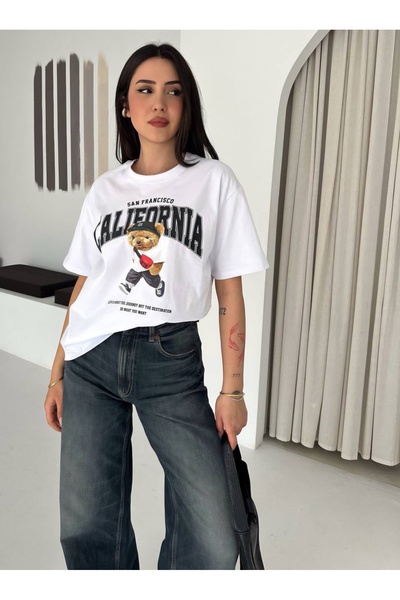 Noa&Noa Women's Short Sleeve California Printed T-Shirt