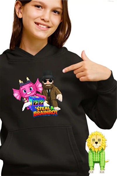 OEM Hanorac Copii Fete Steal a Brainrot Matteo Roblox Meme