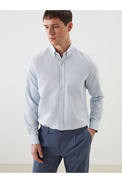 LC Waikiki Regular Fit Long Sleeve Dobby Men's Shirt