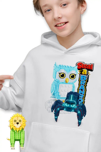 OEM Hanorac Copii Baieti Steal Brainrot Clickerrinocrabo Roblox Meme