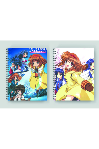 nihonwosekai 2 BUC NOTEBOOK KANON 2006 ANIME FORMAT A5 50 FOI