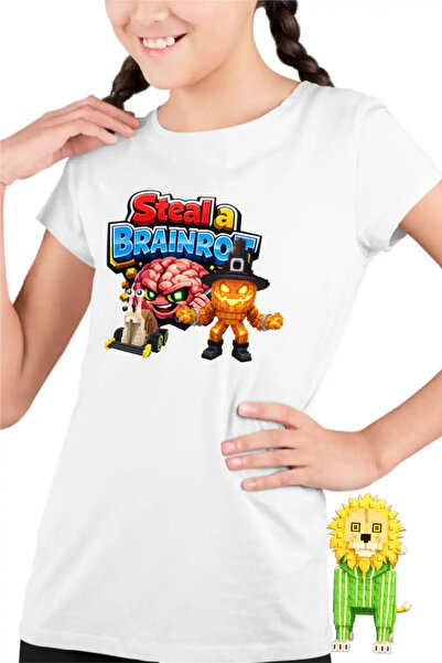 OEM Tricou Copii Fete Steal Brainrot Snailenzo Roblox Meme
