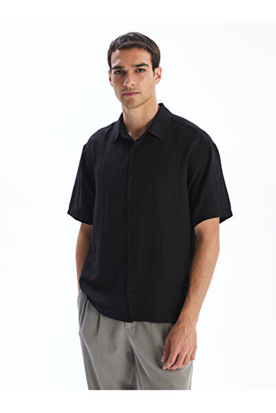 LC Waikiki Regular Fit Short Sleeve Dobby Men's Shirt