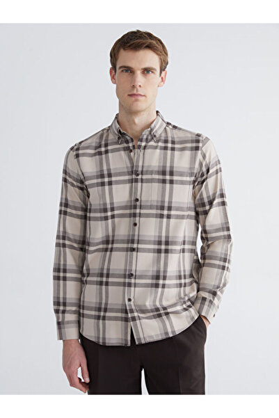 LC Waikiki Regular Fit Long Sleeve Plaid Men's Shirt