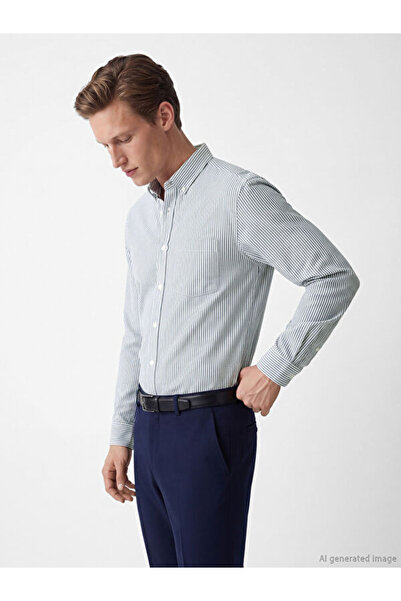 LC Waikiki Regular Fit Striped Oxford Men's Shirt