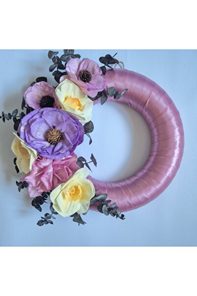 Yellow Tulip Decoratiune/ aranjament/ coronita usa Paste- flori sola nemurito...