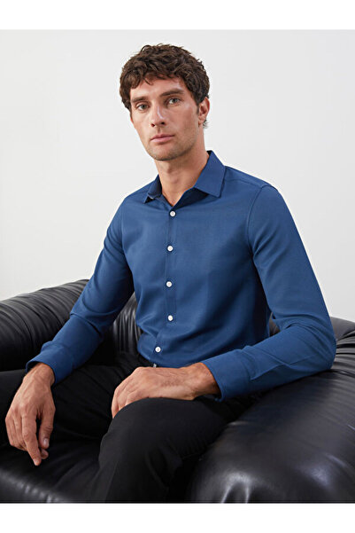 LC Waikiki Slim Fit Long Sleeve Dobby Men's Shirt