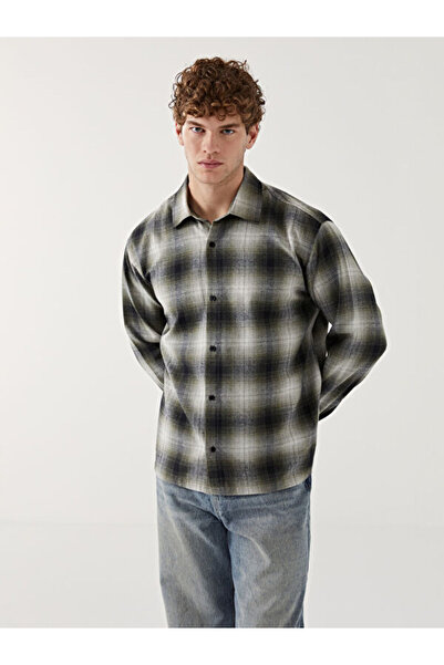 LC Waikiki Comfortable Fit Long Sleeve Plaid Men's Shirt