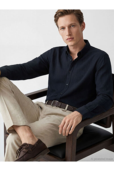 LC Waikiki Regular Fit Textured Men's Shirt