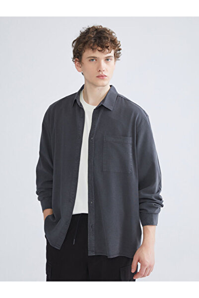 LC Waikiki Regular Fit Long Sleeve Gabardine Men's Shirt