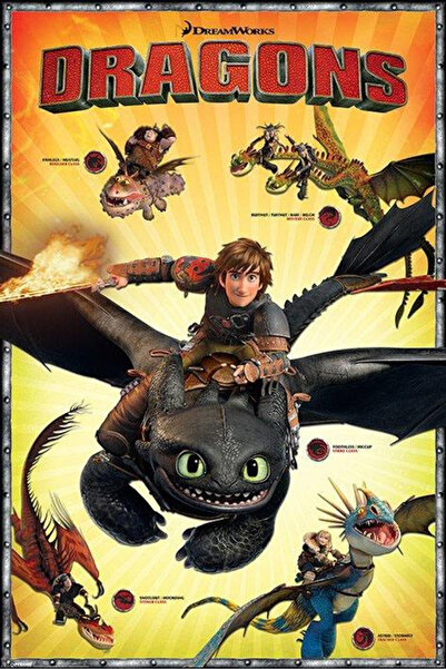 Pyramid International Poster How to train your Dragon Characters