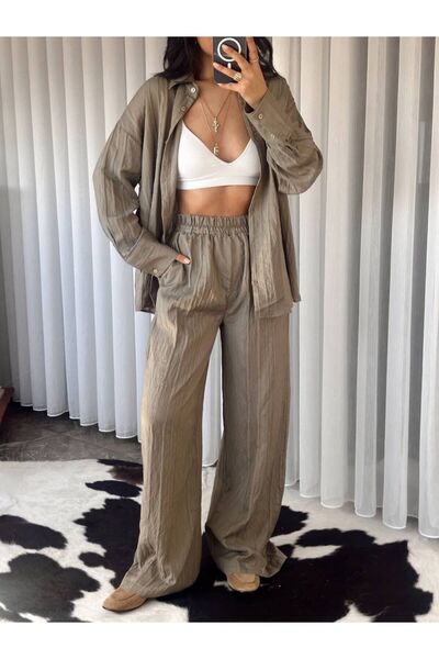 Butik Ross Women's Top and Bottom Muslin Set